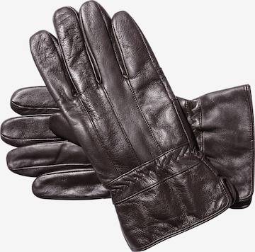 Charles Colby Full Finger Gloves 'Lord Reagh' in Brown: front