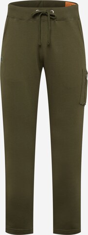 Effilé Pantalon 'X-Fit' ALPHA INDUSTRIES en vert : devant