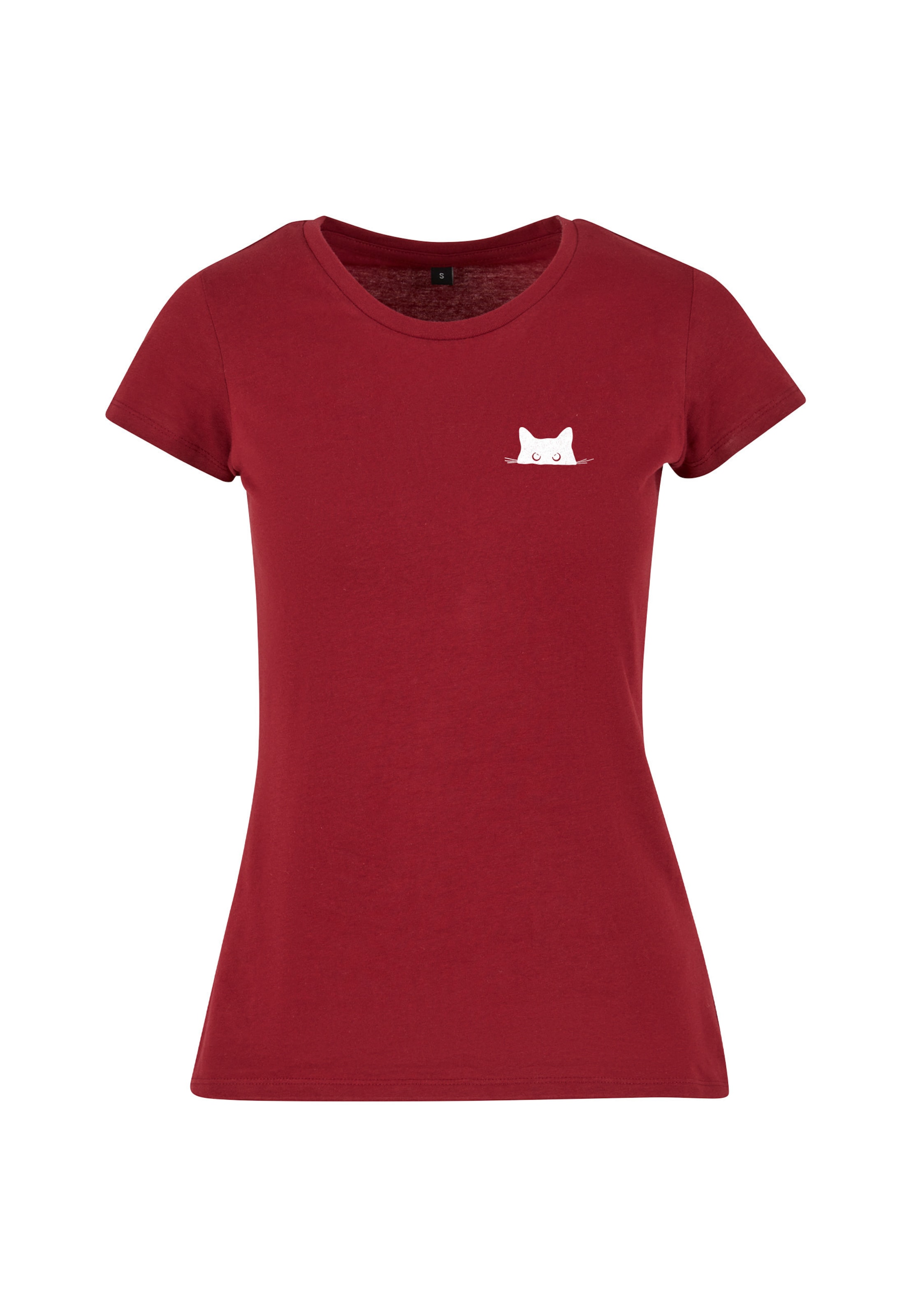 Urban Classics Shirt 'Cat' in Rood: voorkant