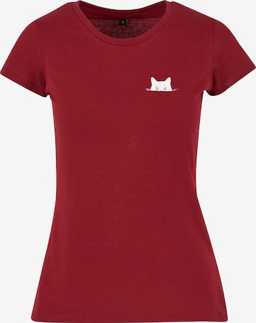 Urban Classics Shirt 'Cat' in Rood: voorkant