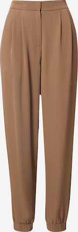 Neo Noir - Tapered Pantalón plisado 'Bounce' en marrón: frente