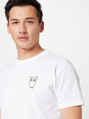 KnowledgeCotton Apparel T-Shirt  (GOTS) in Weiß