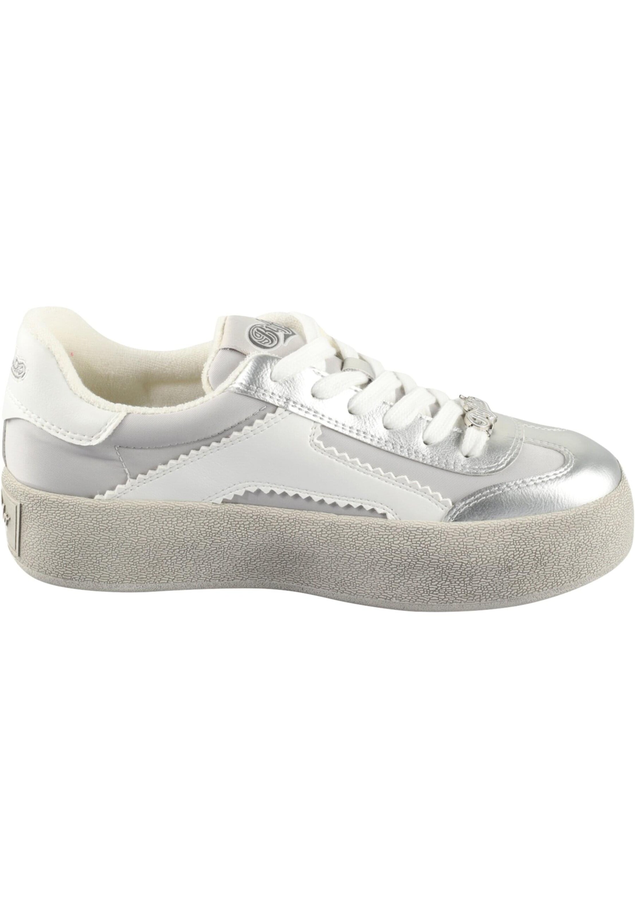 BUFFALO Sneakers laag 'CAJO' in Zilver