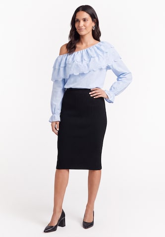 usha BLACK LABEL Blouse in Blue