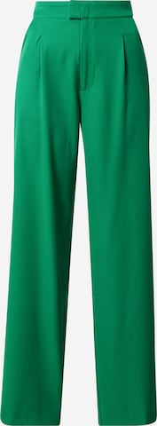 Sofie Schnoor Regular Pleat-Front Pants in Green: front