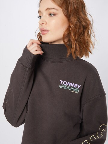 Tommy Jeans Mikina – černá