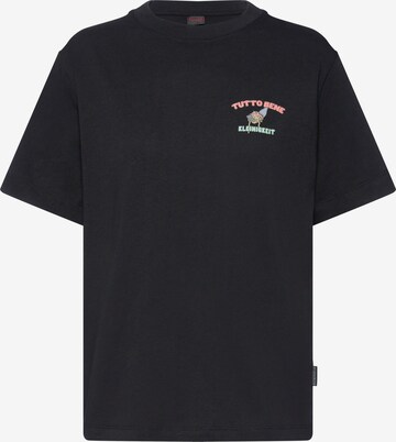 Kleinigkeit Shirt 'Big Viva La Spaghetti' in Black: front