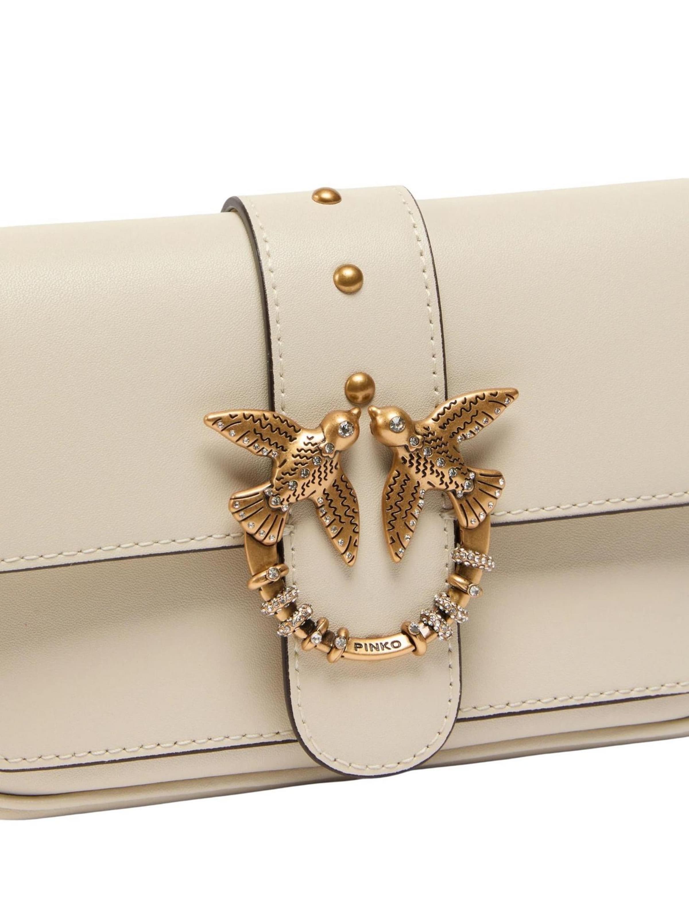 Sac bandoulière 'LOVE POCKET' PINKO en beige