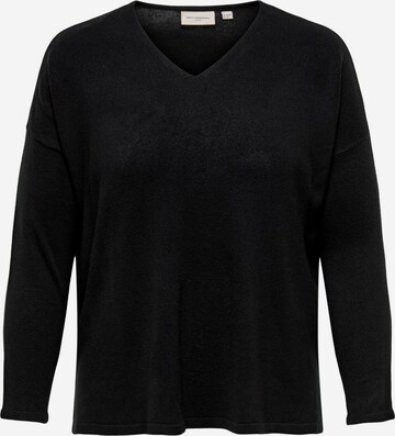 ONLY Carmakoma Sweater in Black: front