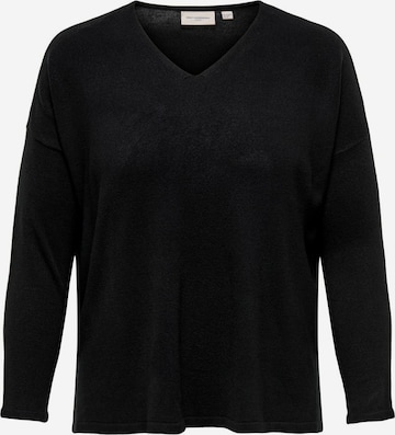ONLY Carmakoma Пуловер в черно: отпред