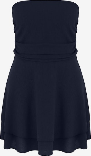 Kokteilinė suknelė iš Trendyol Curve, spalva – tamsiai mėlyna jūros spalva, Prekių apžvalga