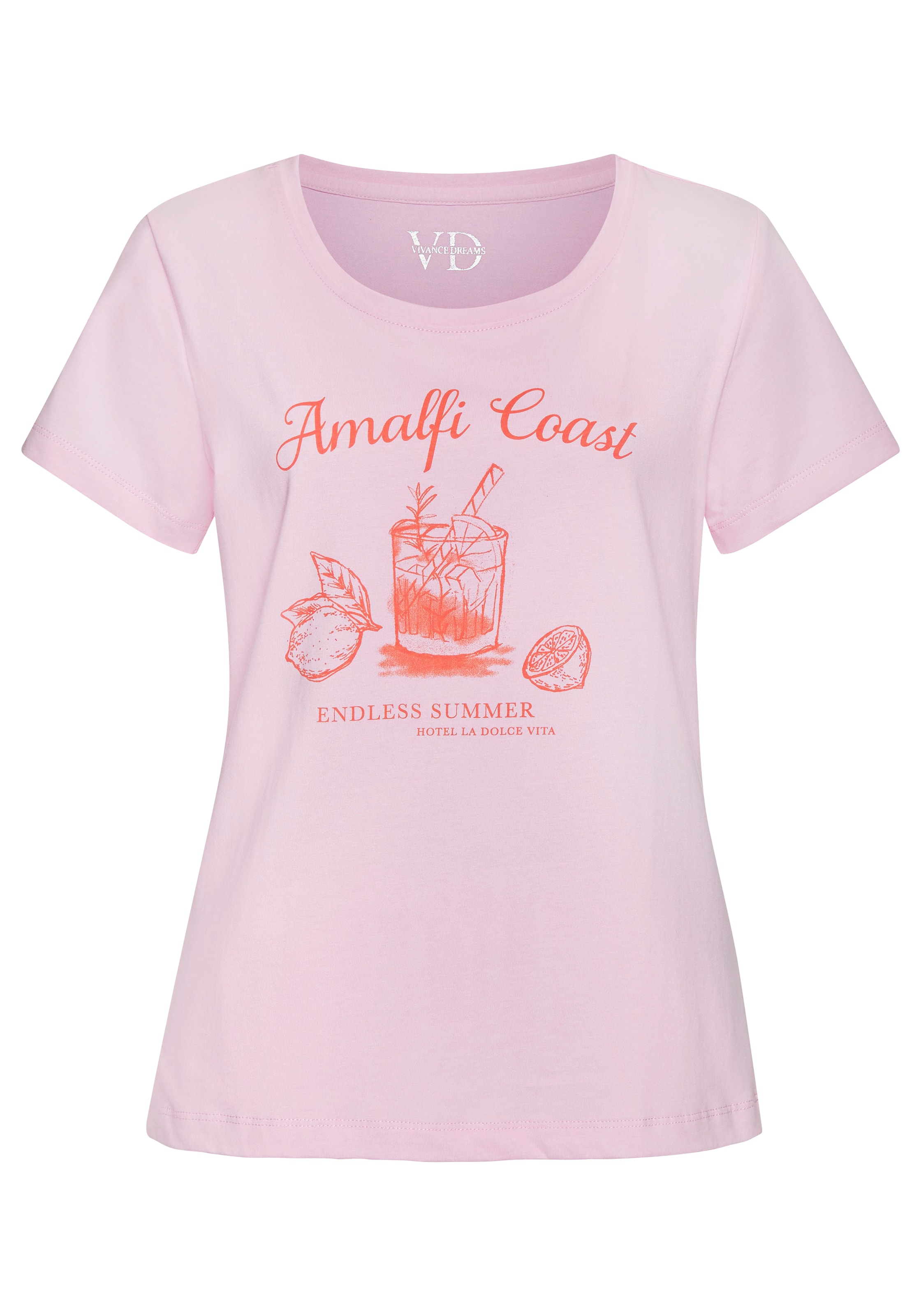 VIVANCE - Camisa de pijama em rosa: frente