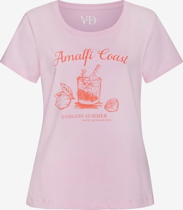 VIVANCE Slaapshirt in Roze: voorkant