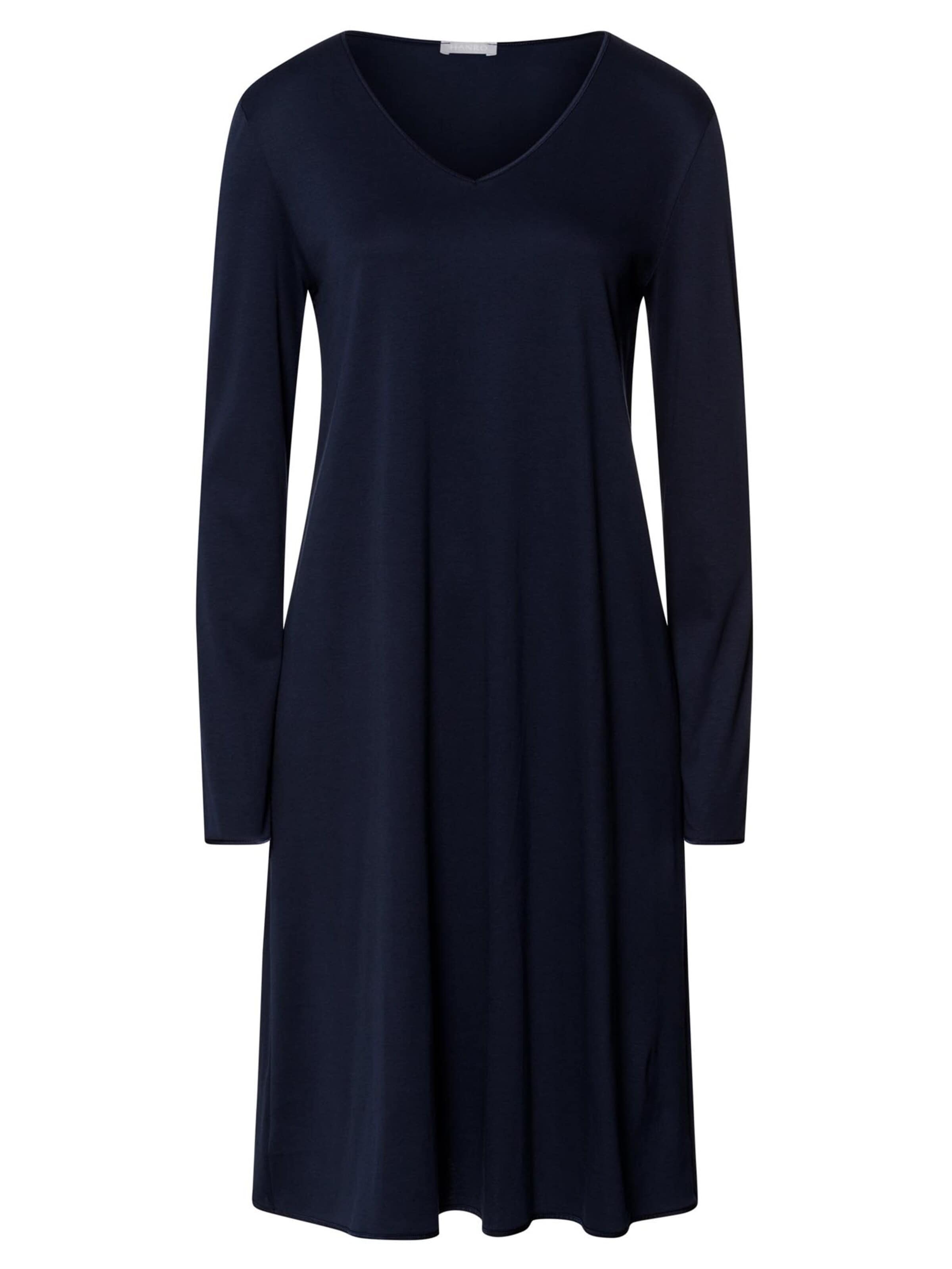 Hanro Nightgown 'Cotton Silk' in Blue: front