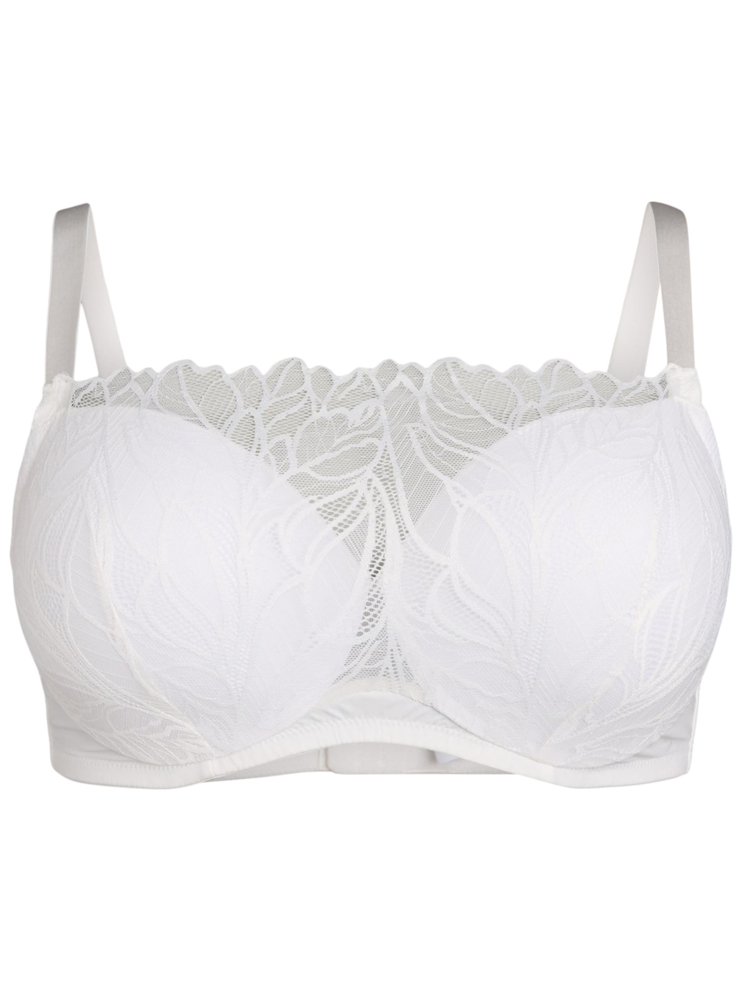 Devoted by Zizzi T-särgi Rinnahoidja 'Layla', värv valge: eest vaates