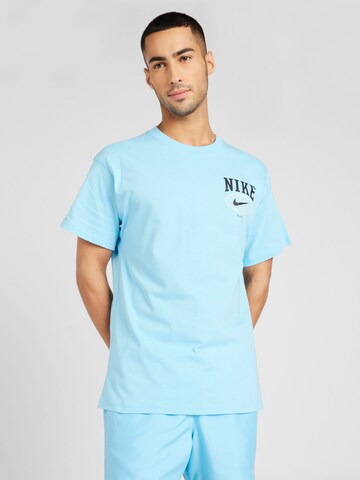 Nike Sportswear Tričko – modrá: přední strana
