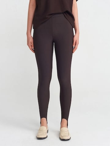 Dilvin Skinny Gamaschen in Braun: Vorderseite
