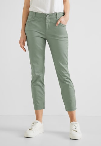 STREET ONE Slim fit Jeans in Green: front