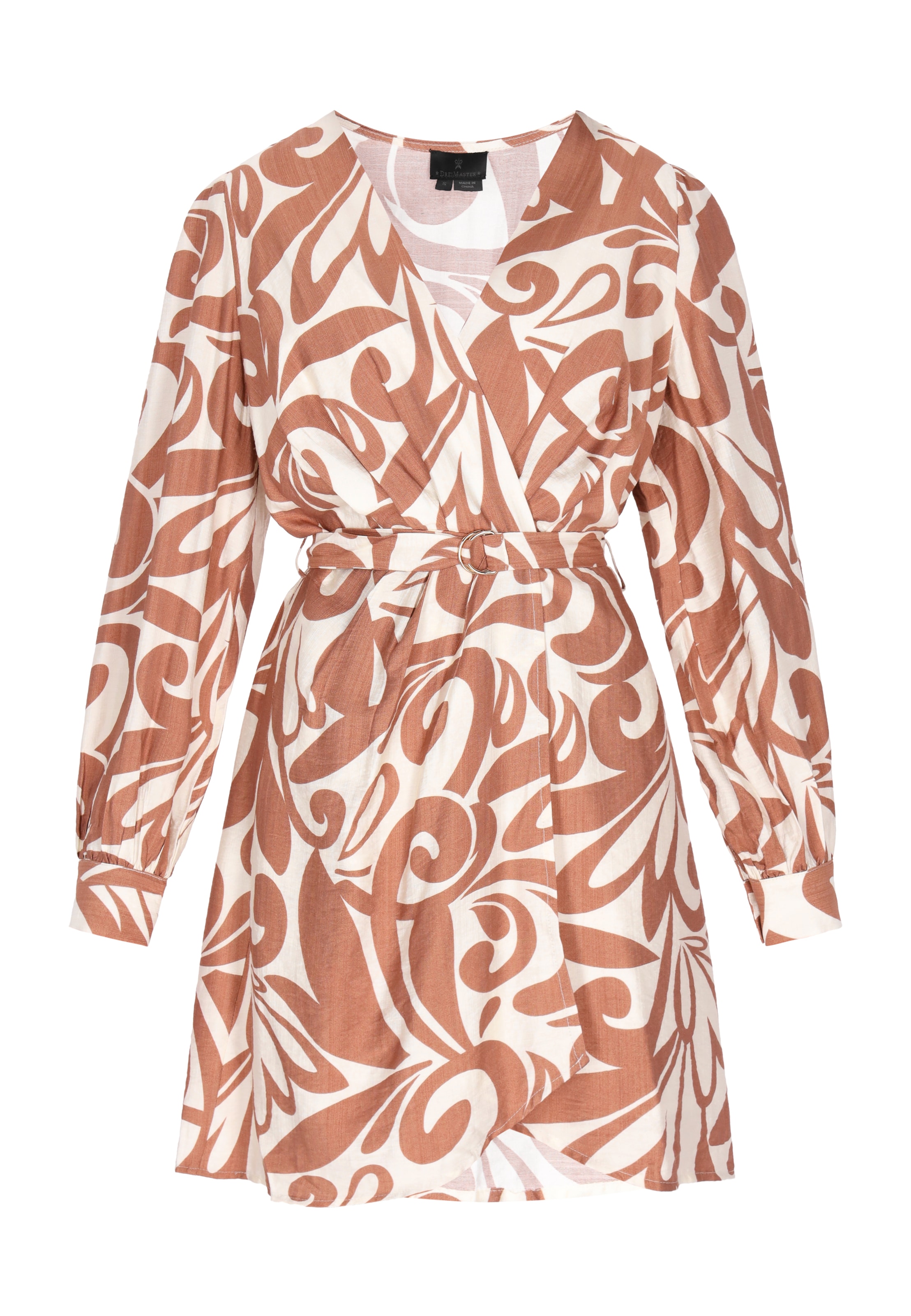 DreiMaster Klassik Kleid in Beige: Vorderseite