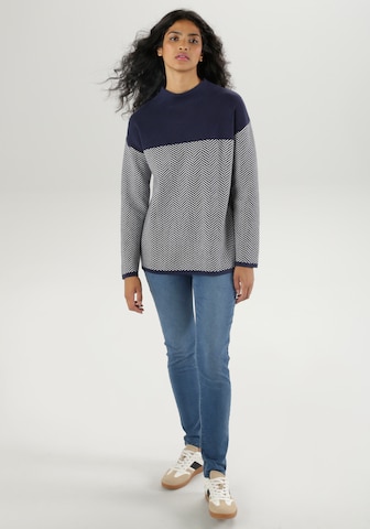 Aniston SELECTED Sweater in Blue