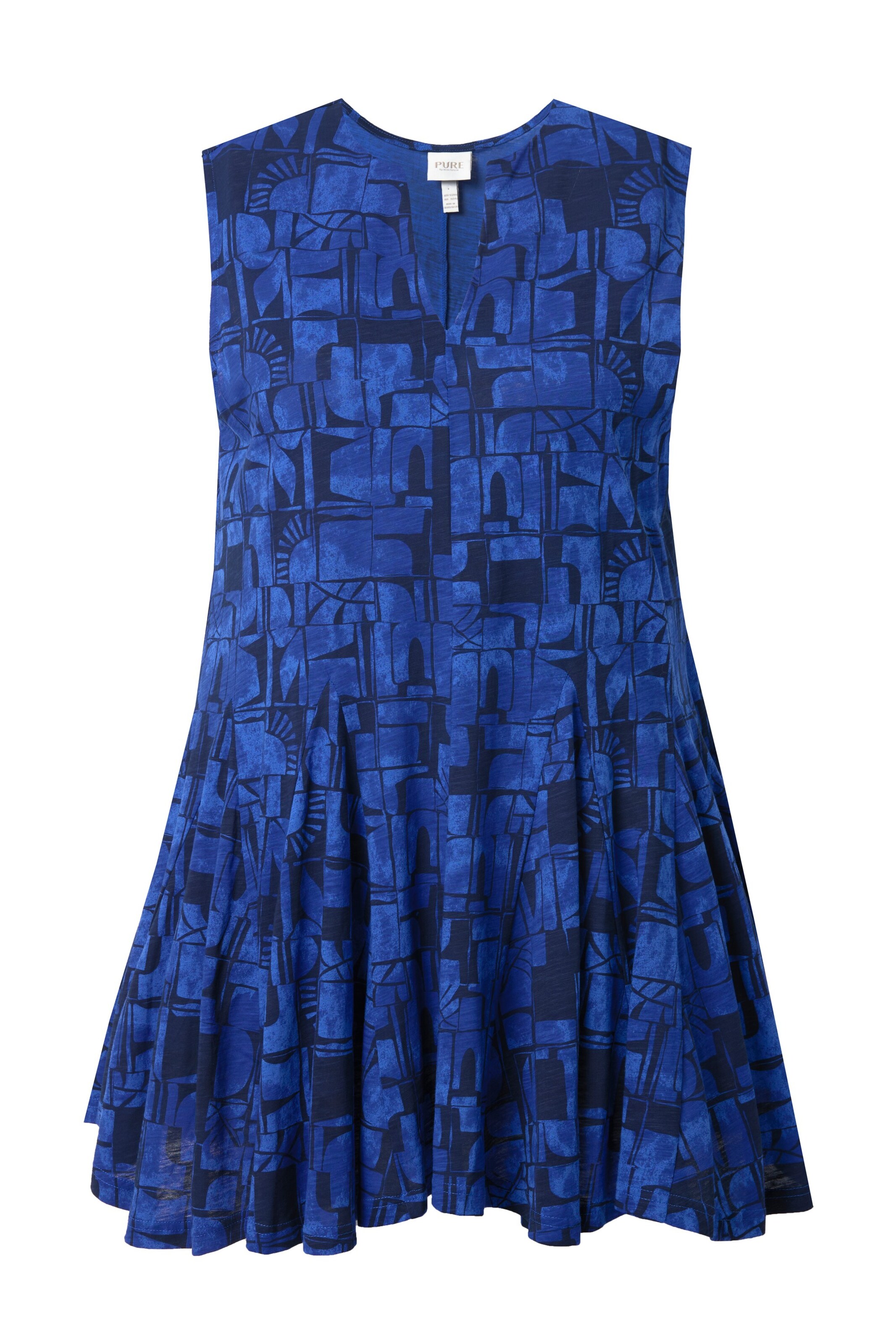 Ulla Popken Tuniek in Blauw: voorkant