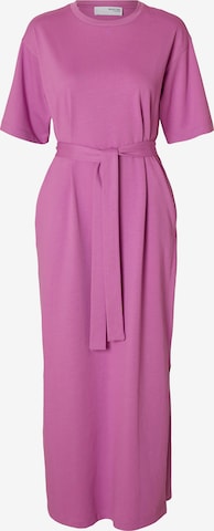 SELECTED Платье 'SLFEssential' в Ярко-розовый: спереди