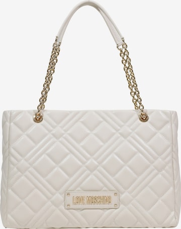 Sac bandoulière 'JC4145PP1L' Love Moschino en beige : devant