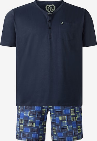 Charles Colby Pyjama kort 'Lord Raul ' in Blauw: voorkant