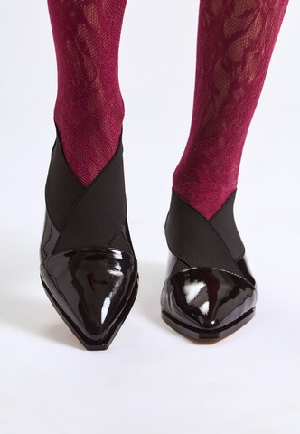 CESARE GASPARI Slipper in Schwarz