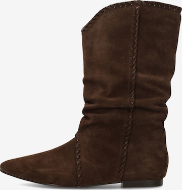 Bottes Poelman en marron : devant