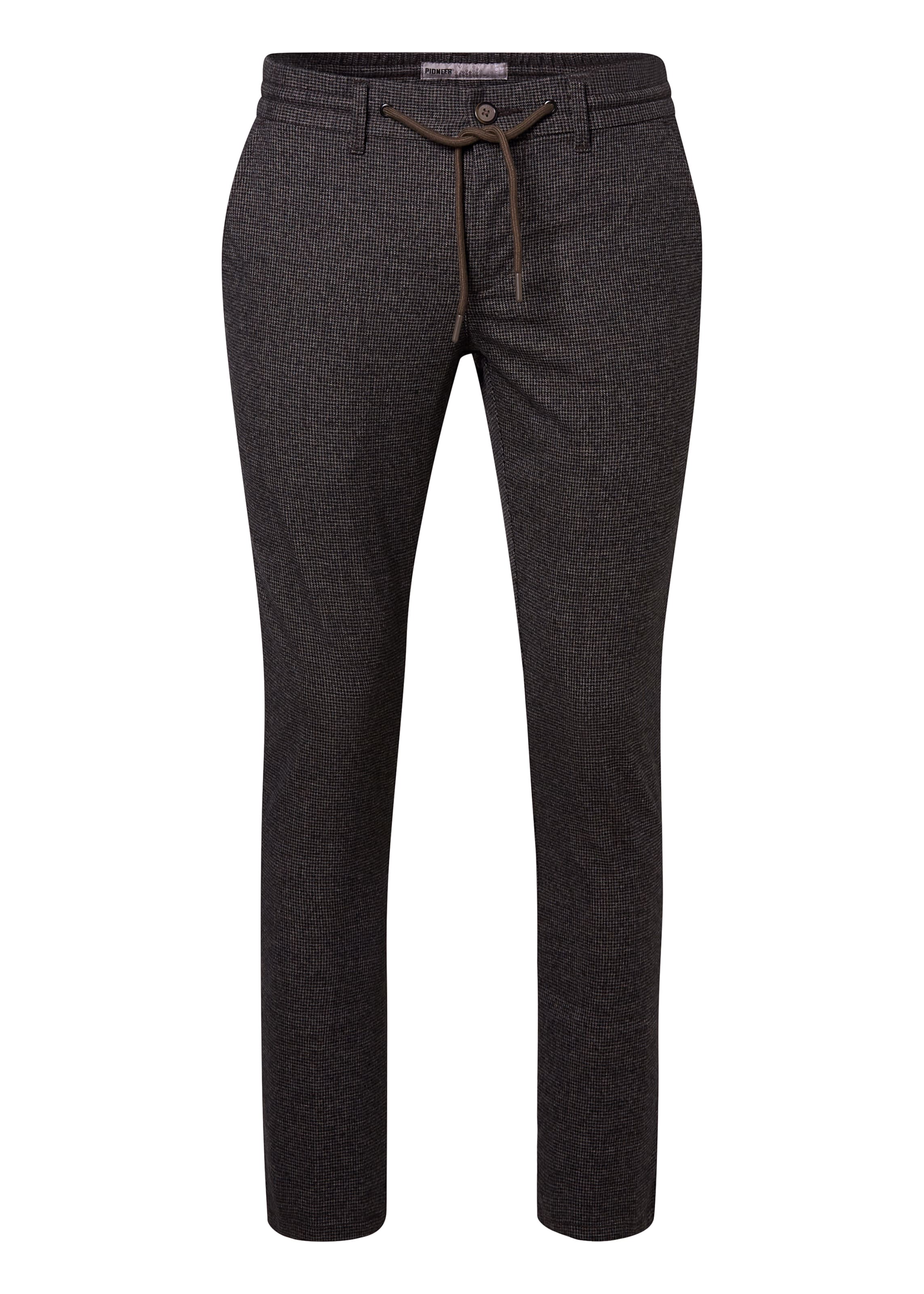 Pioneer Authentic Jeans Slim fit Chino Pants in Brown: front