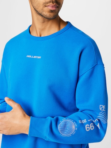 HOLLISTER Sweatshirt 'BUNGEE CREW' in Blau