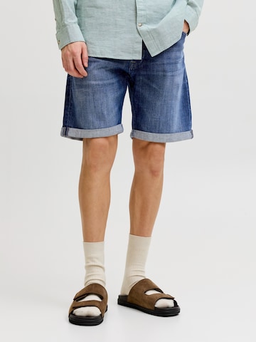 Largi Jeans 'JJIRICK JJCADE' de la JACK & JONES pe albastru: față