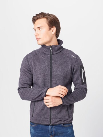 CMP Regular fit Athletic Fleece Jacket in Grey: front