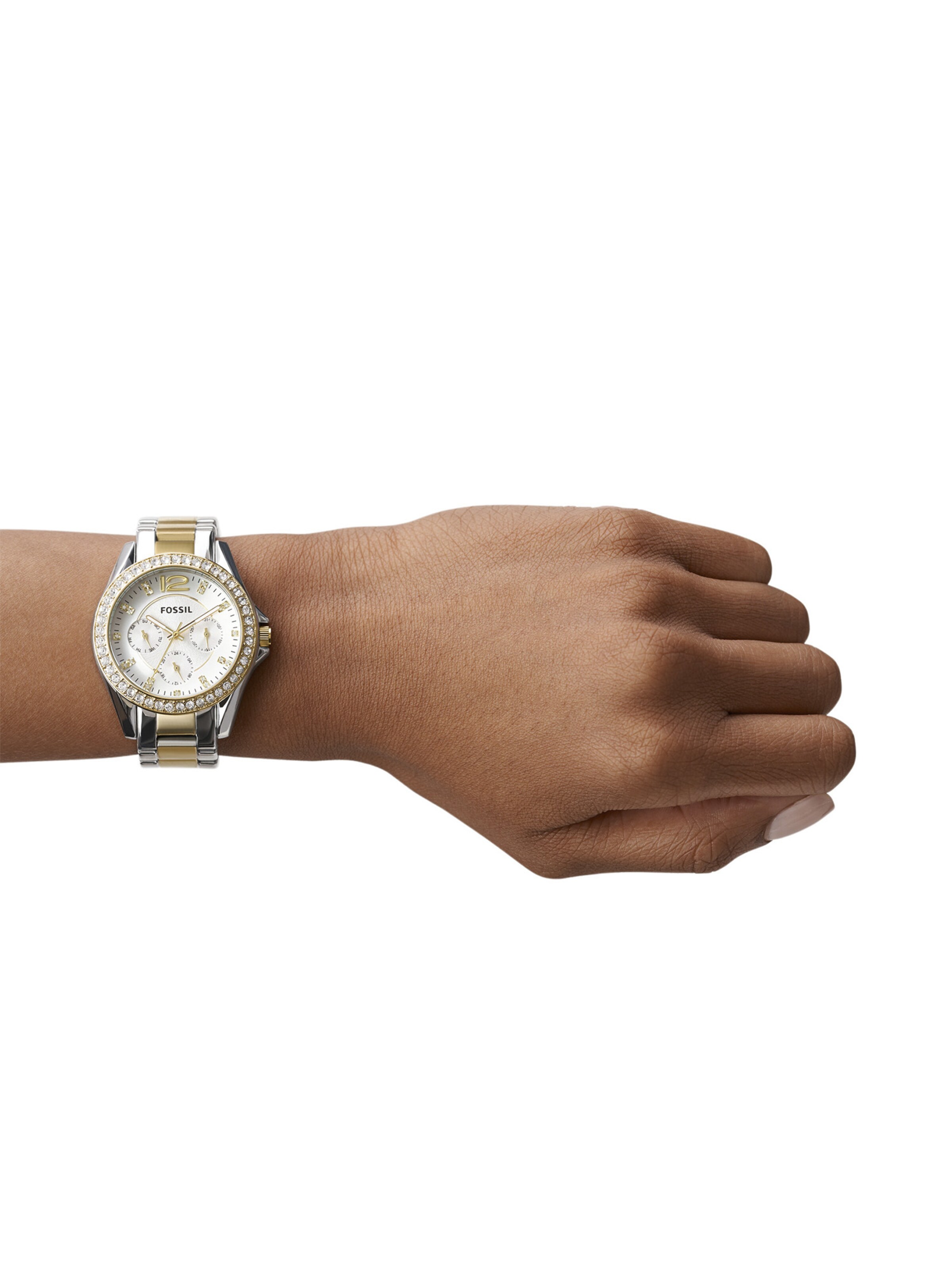 FOSSIL Analog Watch 'Riley' in Gold