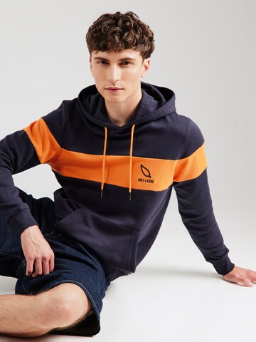 Only & Sons Sweatshirt 'ONSLUKE' in Blau: Vorderseite