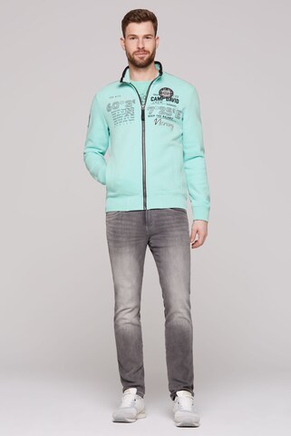 CAMP DAVID Sweatjacke in Blau