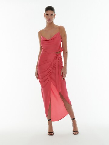 ABOUT YOU x Laura Giurcanu Skirt 'Tina' in Pink