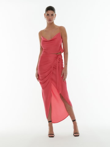 ABOUT YOU x Laura Giurcanu Skirt 'Tina' in Pink