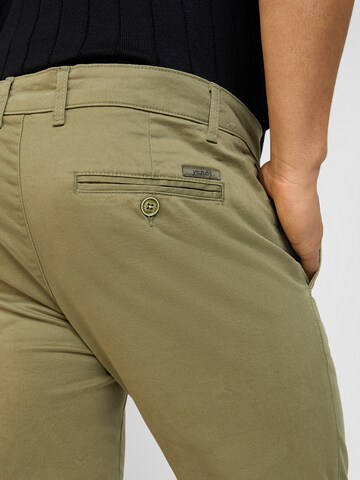 yazubi Slimfit Chinohose 'Kyle' in Grün