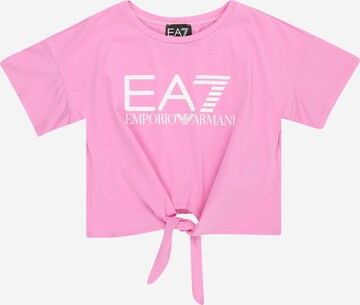 EA7 Emporio Armani Tričko – pink: přední strana