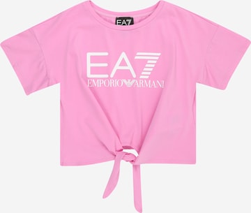 EA7 Emporio Armani - Camiseta en rosa: frente