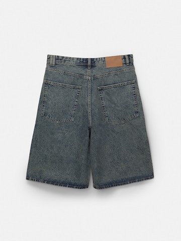 Baggy Jeans de la Pull&Bear pe albastru