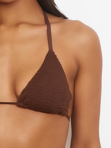 Moda Minx Triangel Bikinitop in Braun