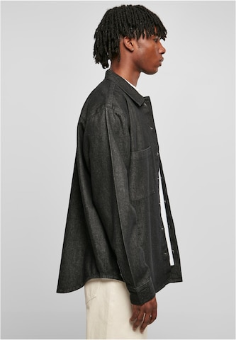 Urban Classics Comfort fit Button Up Shirt in Black