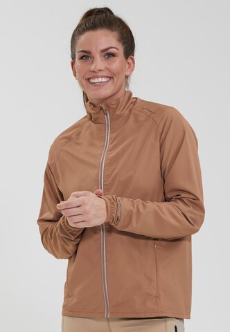 ENDURANCE Athletic Jacket 'Shela' in Brown: front