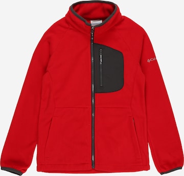 COLUMBIA Athletic Fleece Jacket 'Fast Trek™ III' in Red: front
