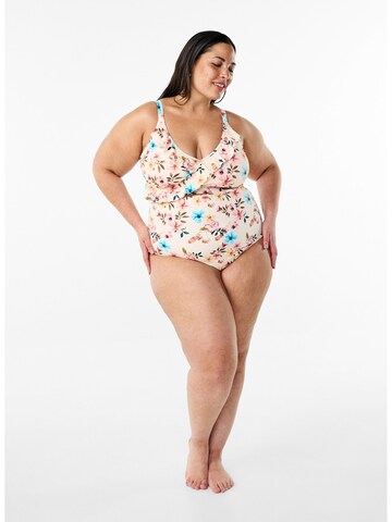 Swim by Zizzi Bikini bottom 'SKATRIN' in Pink