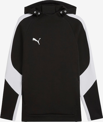 PUMA Sportsweatshirt 'TeamEvostripe' in Schwarz: Vorderseite
