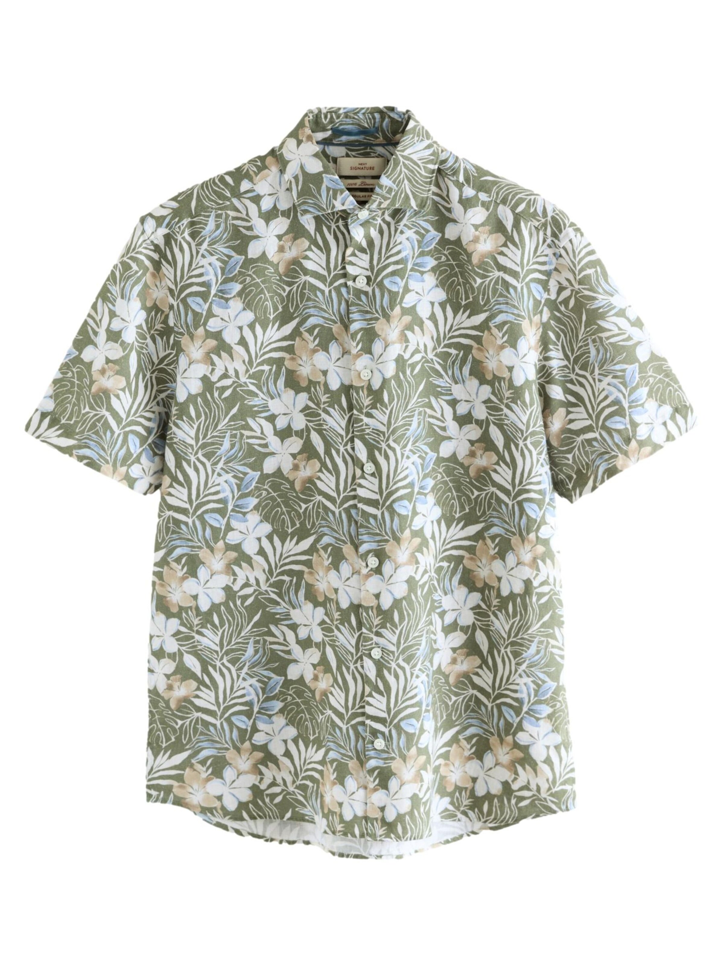 Next Regular fit Srajca | zelena barva: sprednja stran